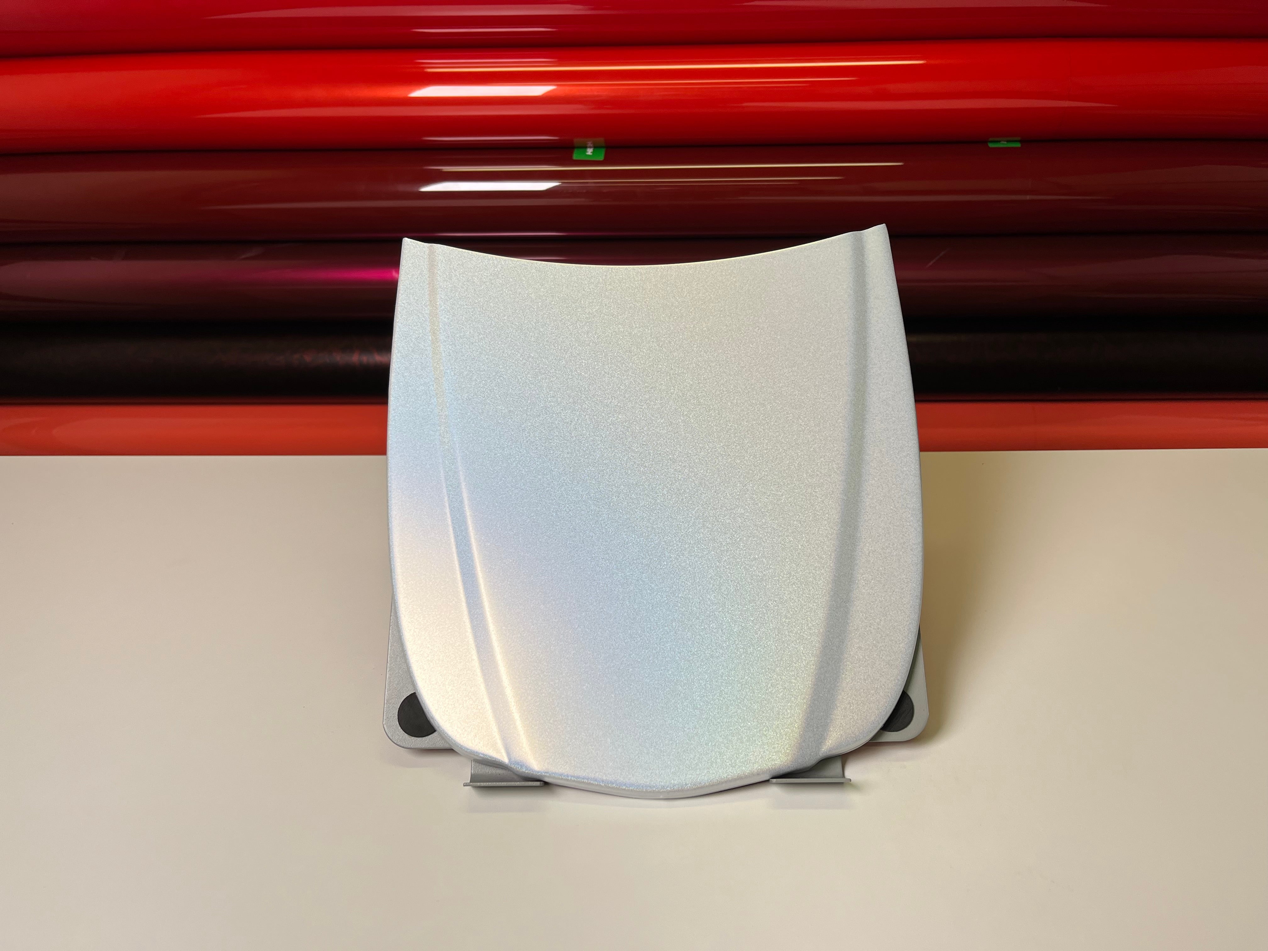 Holographic White Vinyl Wrap