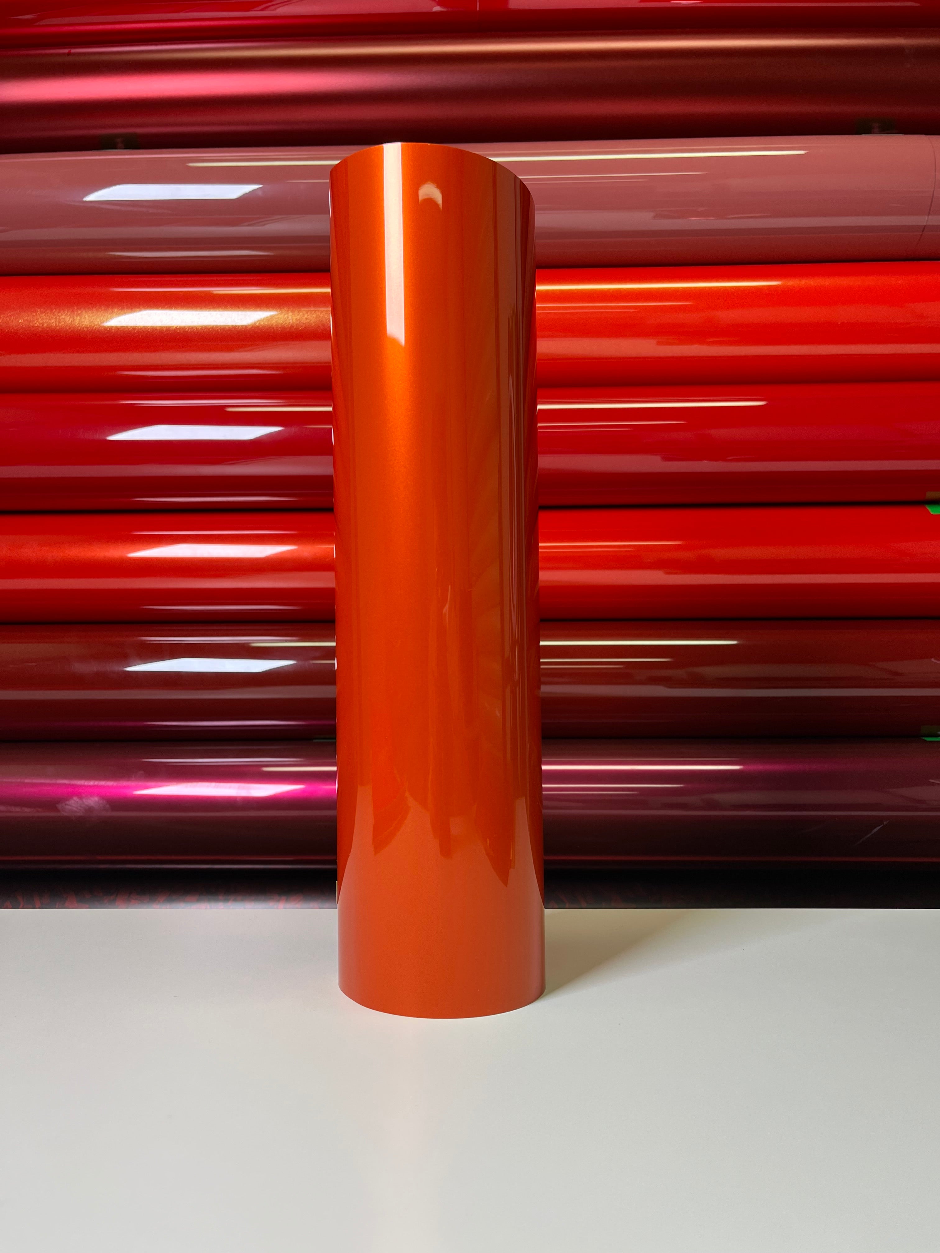 Ultra Bright Metallic Orange Vinyl Wrap