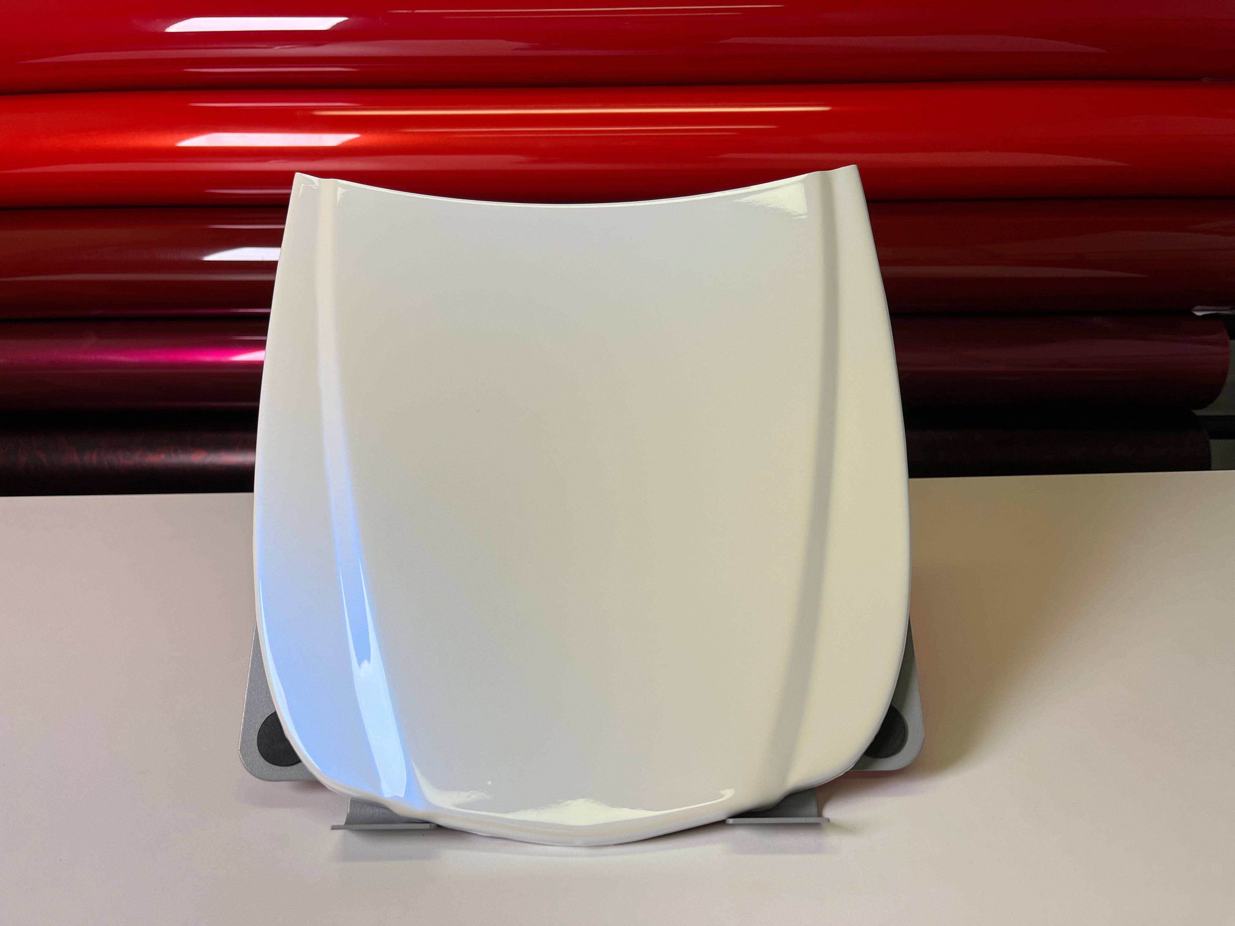 Pearl White to Blue Vinyl Wrap