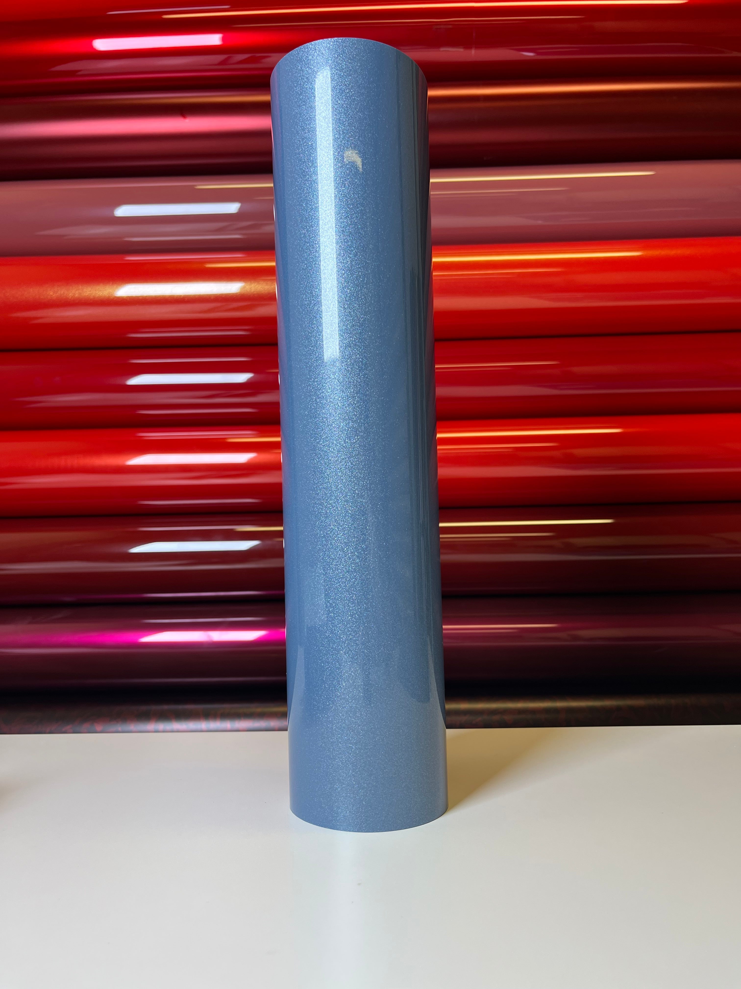 Crystal Porcelain Blue Vinyl Wrap