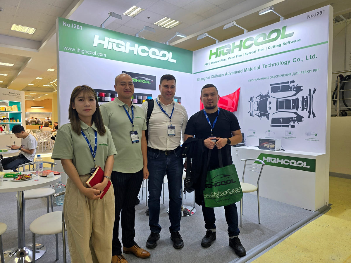 HIGHCOOL team with distributor partners at the booth