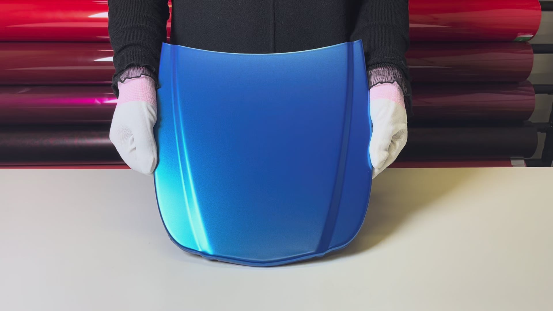 Load video: Electric Metallic Deep Sea Blue Vinyl Wrap