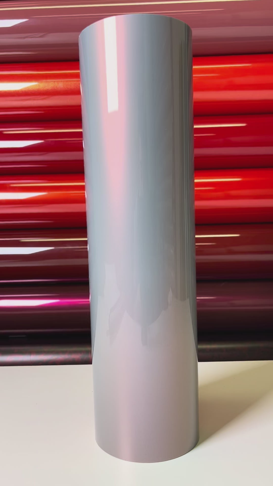 Load video: Dual Tone Dreamy Volcanic Gray Vinyl Wrap