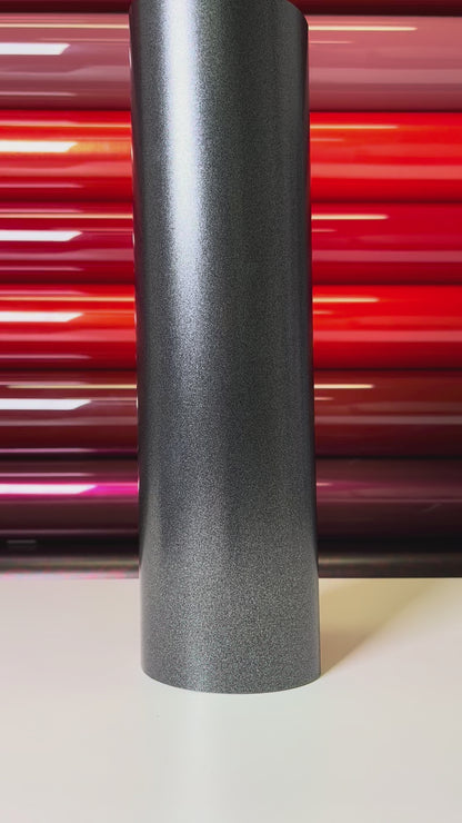 Heavy Metallic Graphite Matte Black Vinyl Wrap