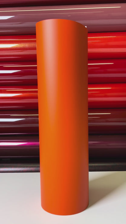 Satin Flame Orange Vinyl Wrap