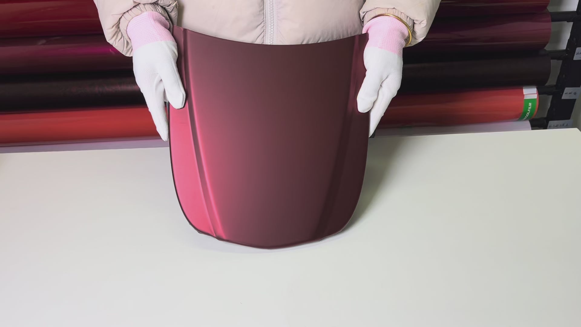 Load video: Super Matte Romanian Red Vinyl Wrap