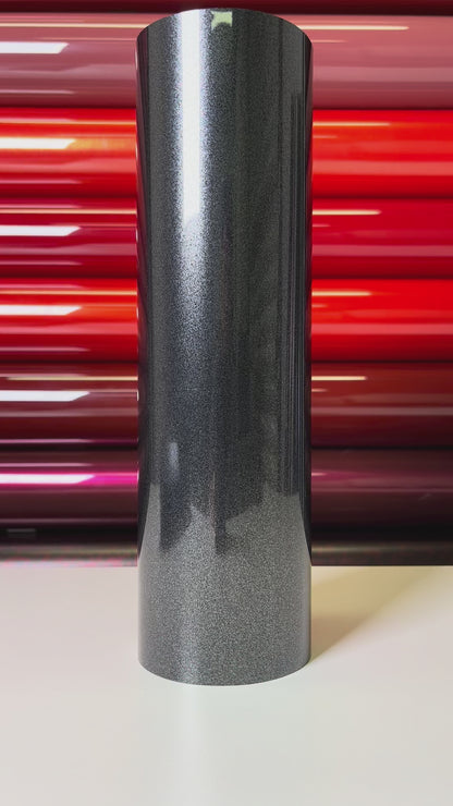 Heavy Metallic Graphite Black Vinyl Wrap