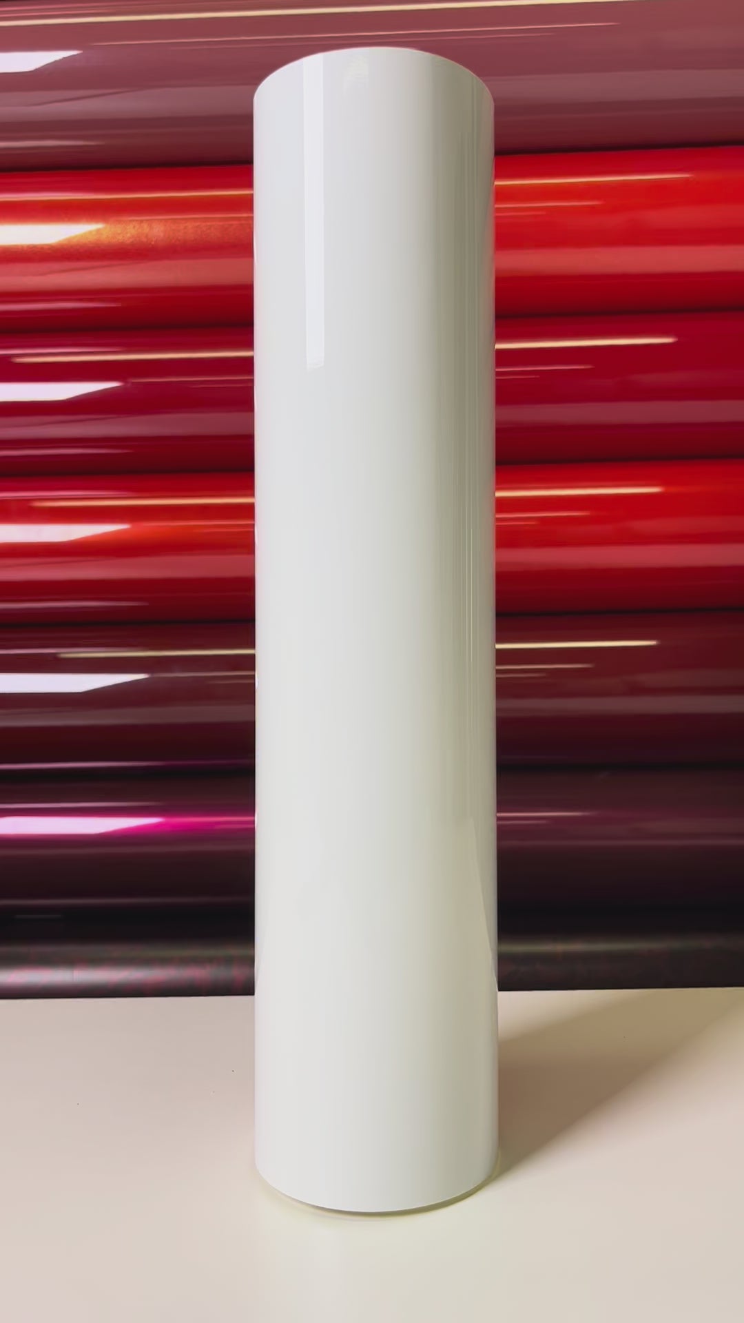 Load video: Piano White Gloss Vinyl Wrap