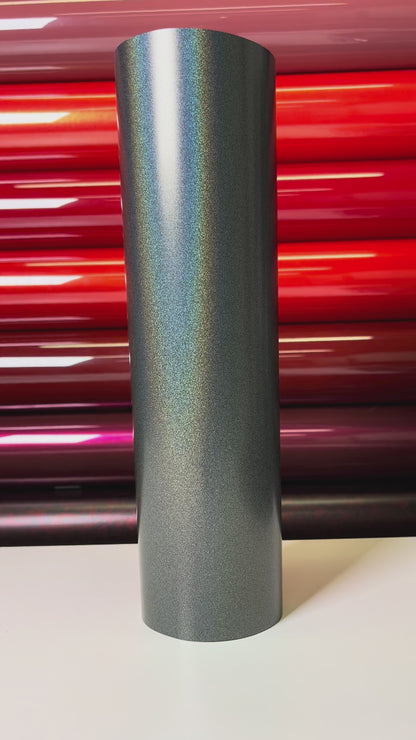 Matte Holographic Grey Vinyl Wrap