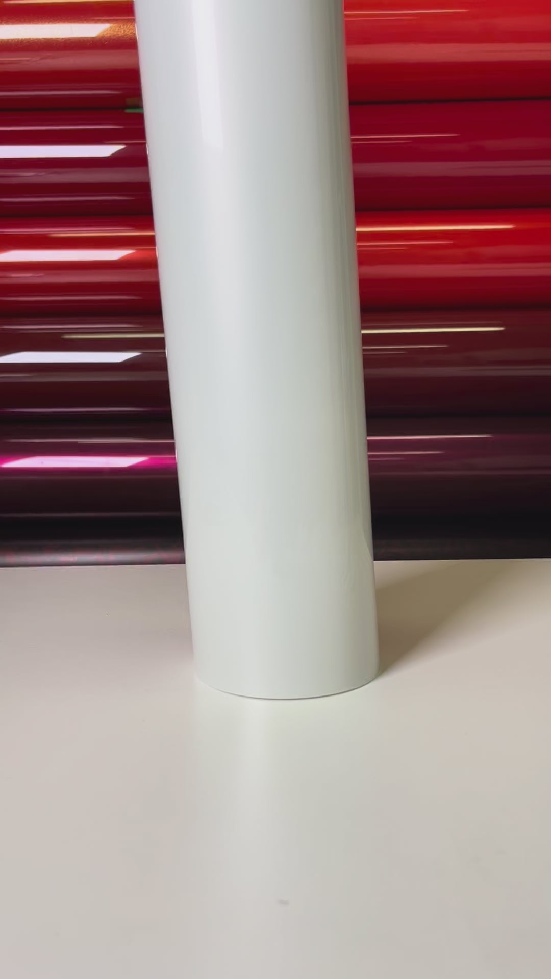 Load video: Pearl White Vinyl Wrap