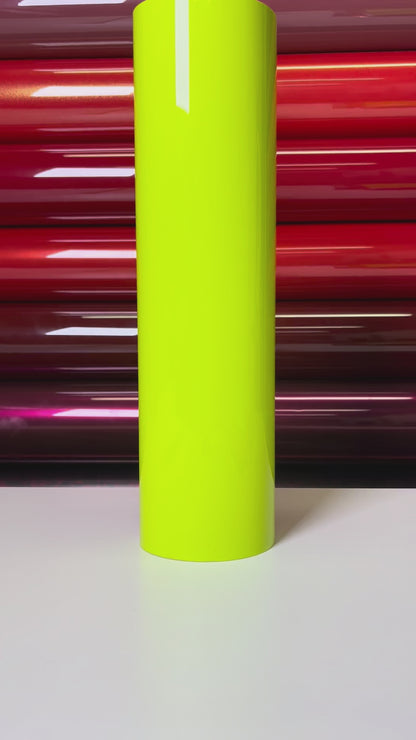 Crystal Neon Yellow Vinyl Wrap