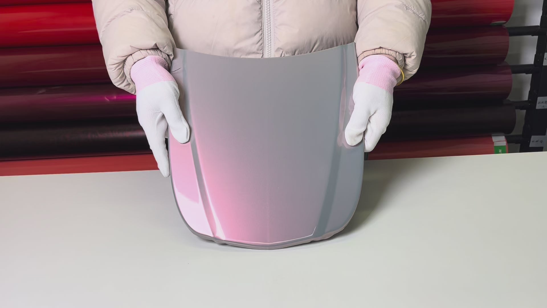 Load video: Dual Tone Dreamy Volcanic Gray Vinyl Wrap