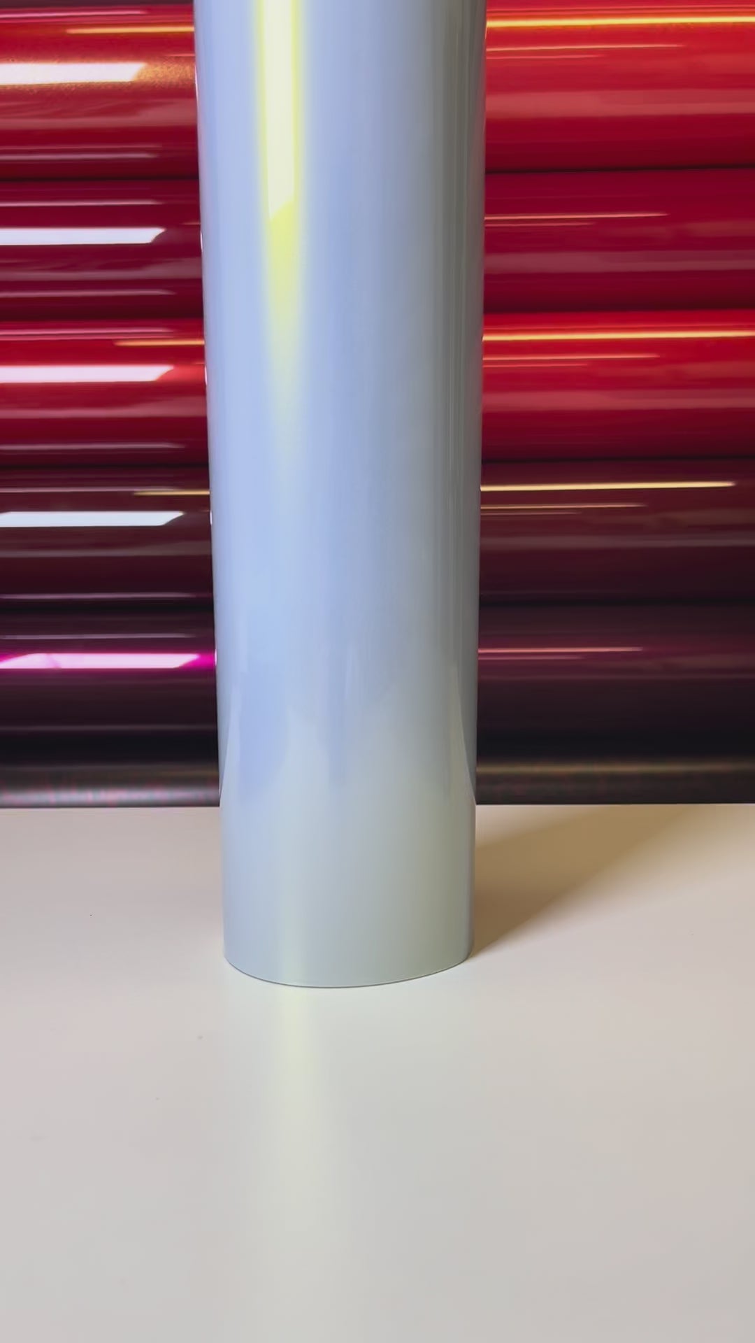 Load video: Gloss Peak Blue Gold Vinyl Wrap