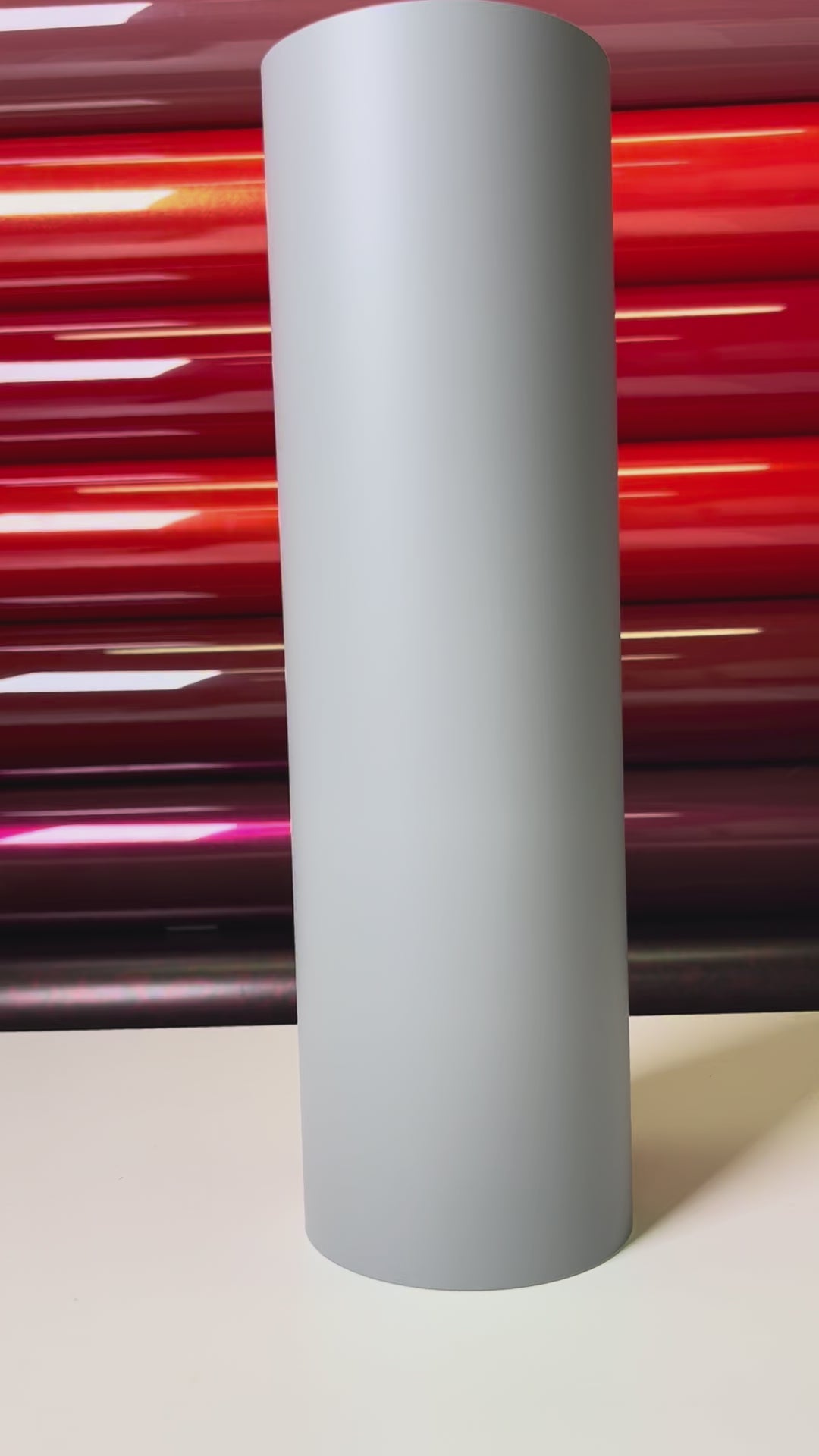 Load video: Satin Battle Grey Vinyl Wrap