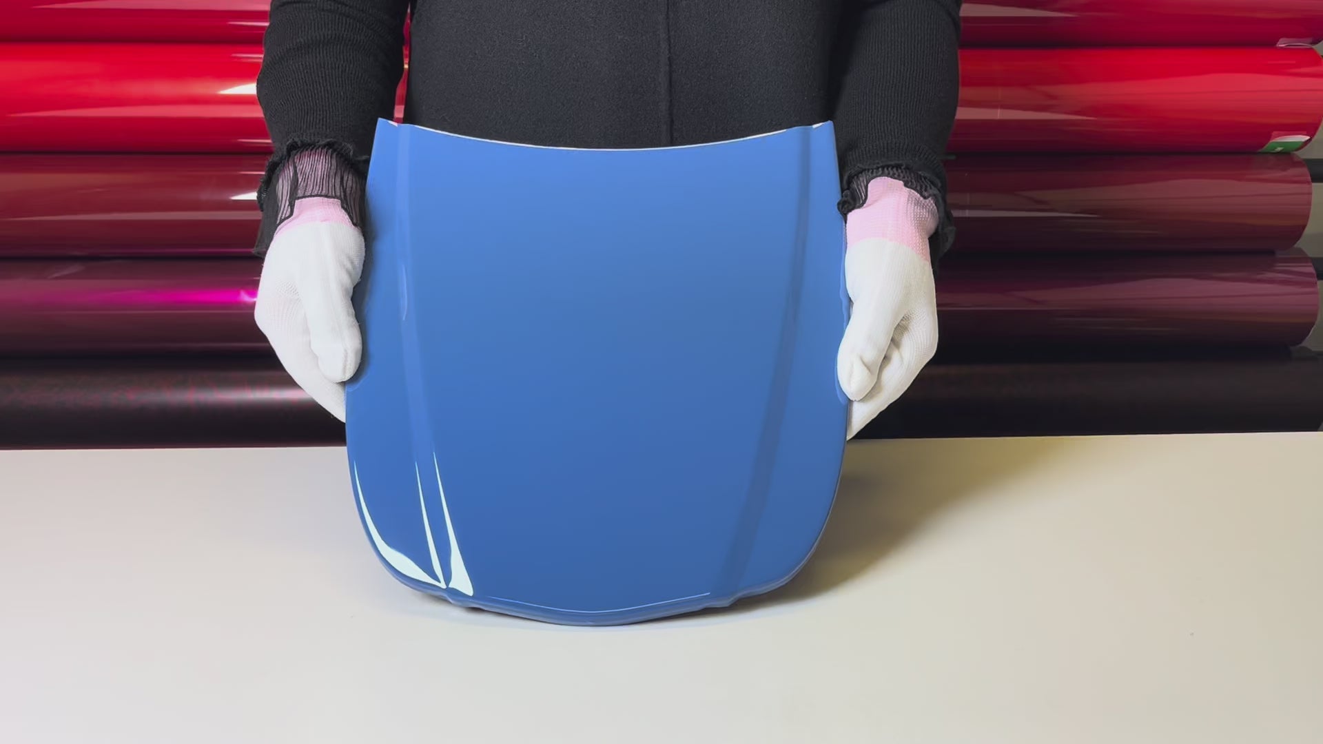 Load video: Abu Dhabi Blue Vinyl Wrap