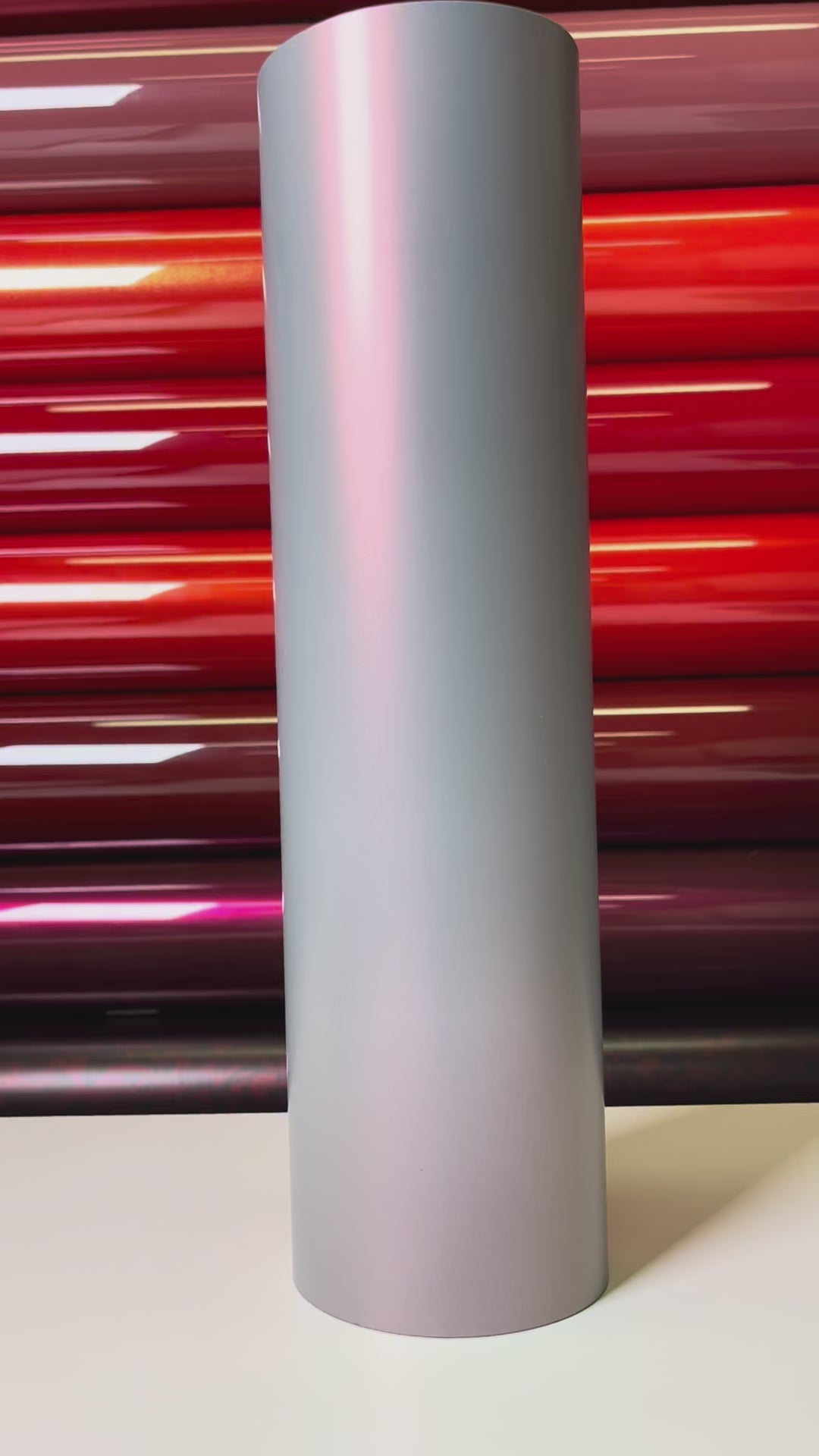 Load video: Matte Dual Tone Dreamy Volcanic Gray Vinyl Wrap