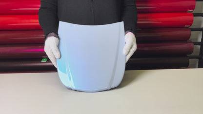 Dual Tone Grey Blue Vinyl Wrap