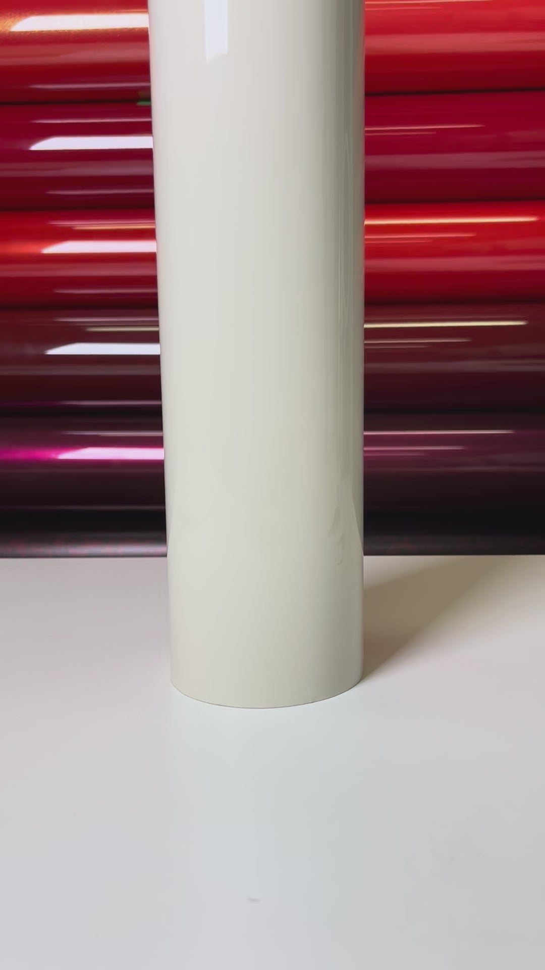 Load video: Crystal Pepper White Vinyl Wrap