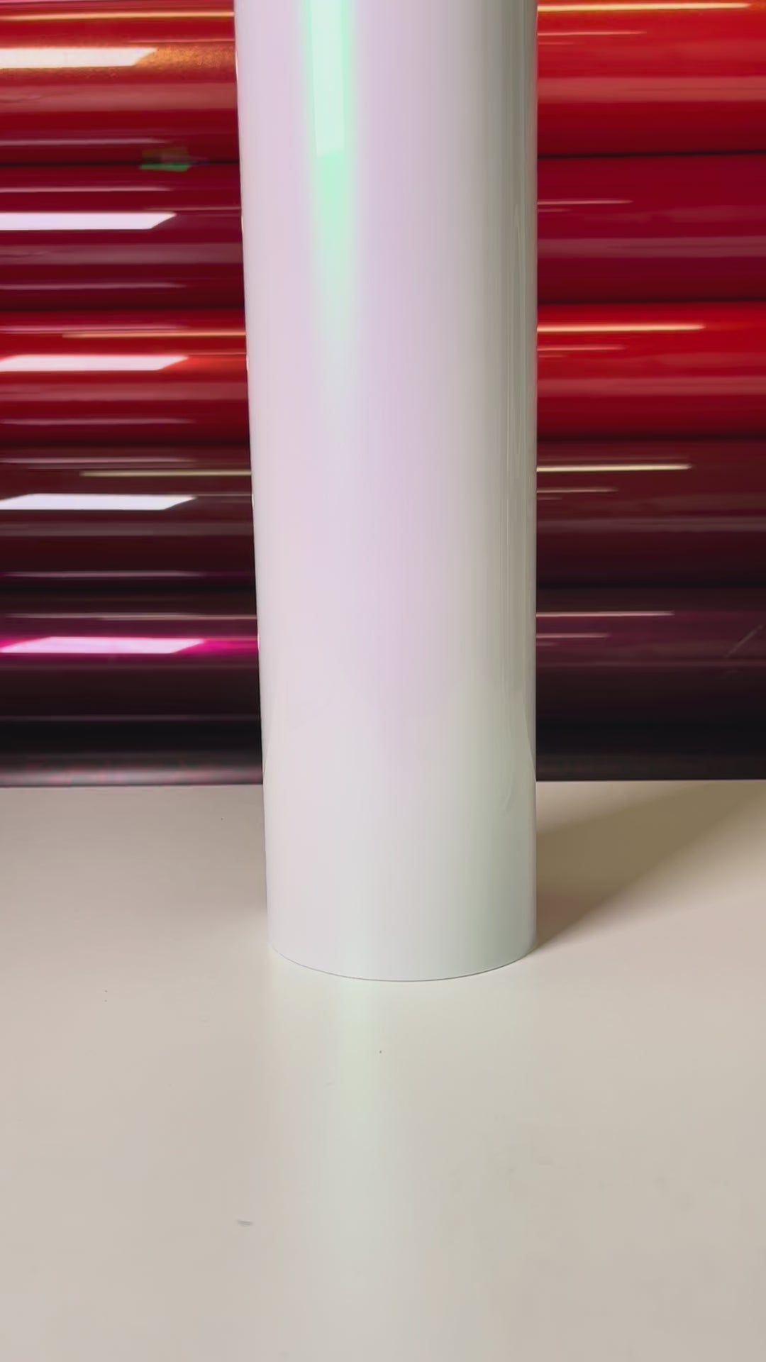 Load video: Gloss Dawn White Vinyl Wrap