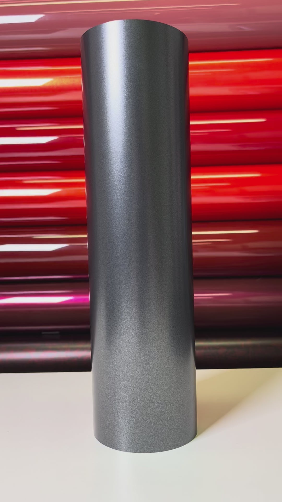 Load video: Electro Deep Grey Vinyl Wrap