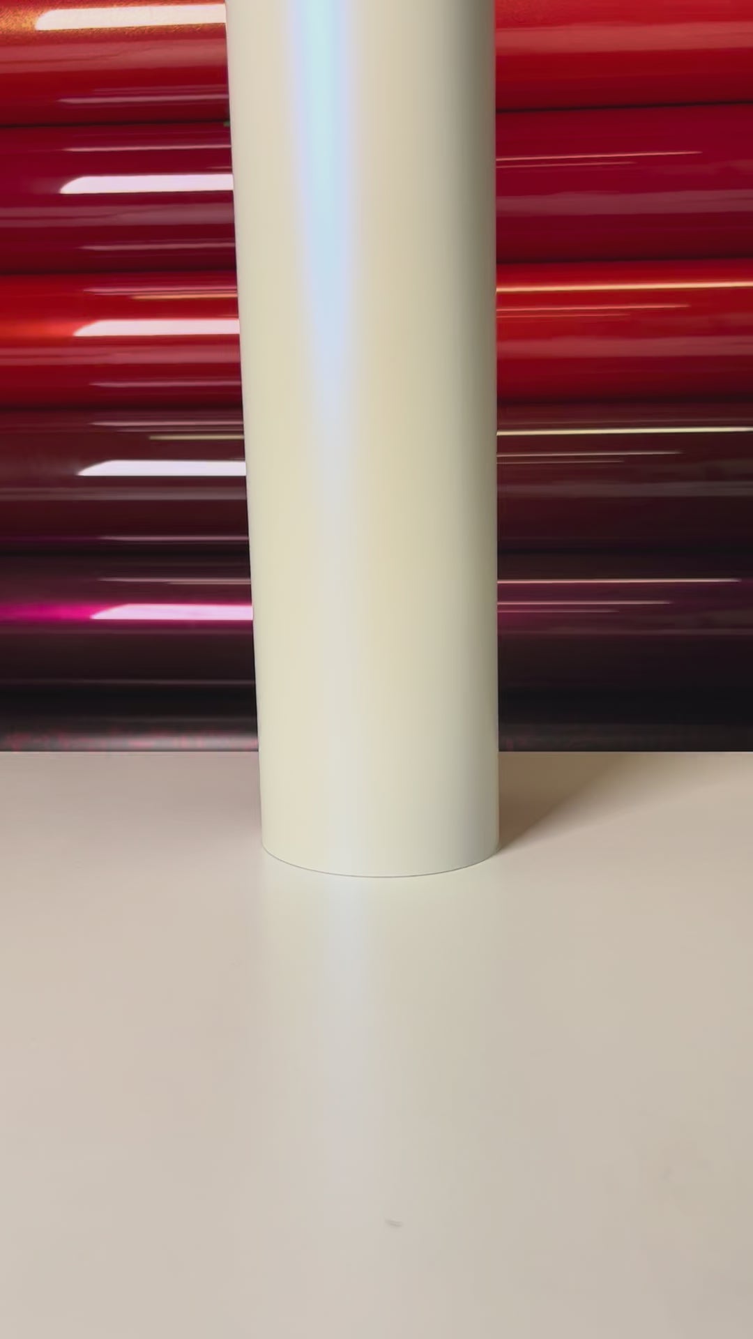 Load video: Electro White to Blue Vinyl Wrap