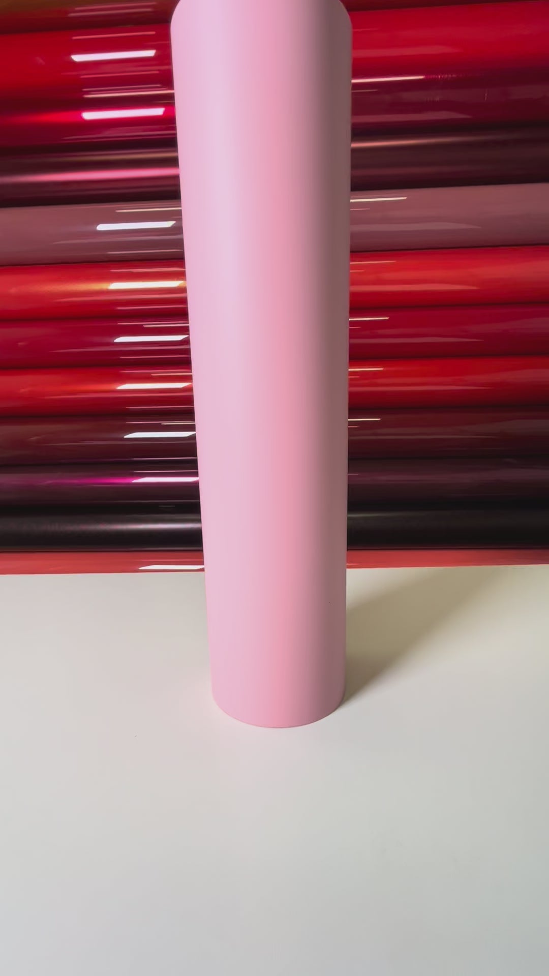 Load video: Self-Healing Carnation Pink Vinyl Wrap