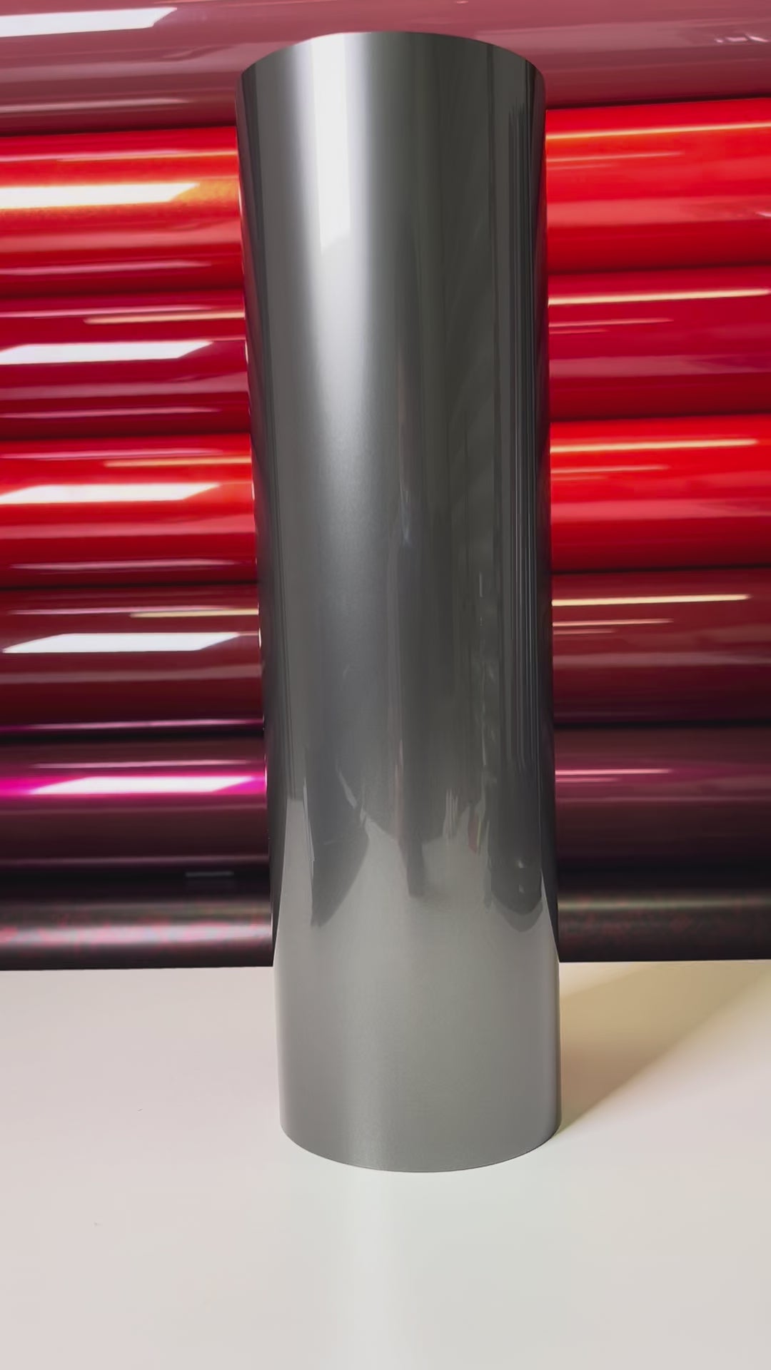 Load video: Liquid Metal Tungsten Grey Vinyl Wrap