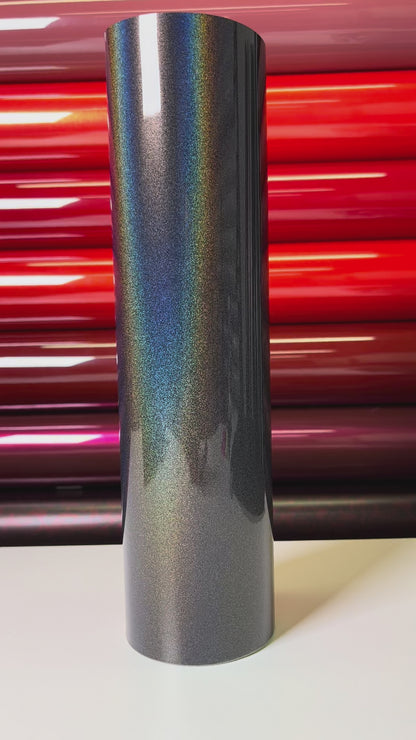 3D Rainbow Storm Grey Vinyl Wrap