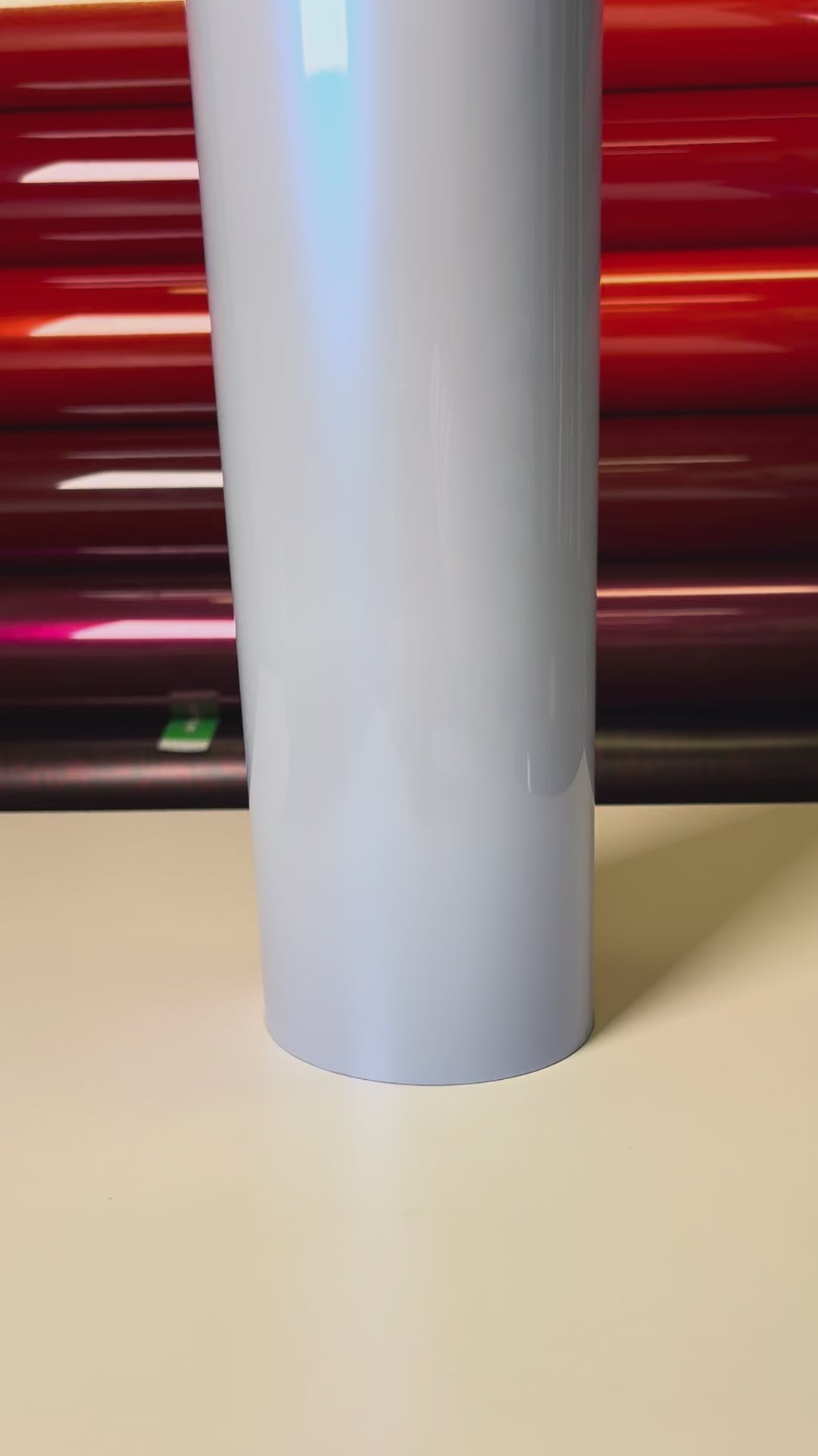 Load video: Dual Tone Grey Blue Vinyl Wrap