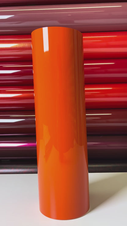 Crystal Flame Orange Vinyl Wrap