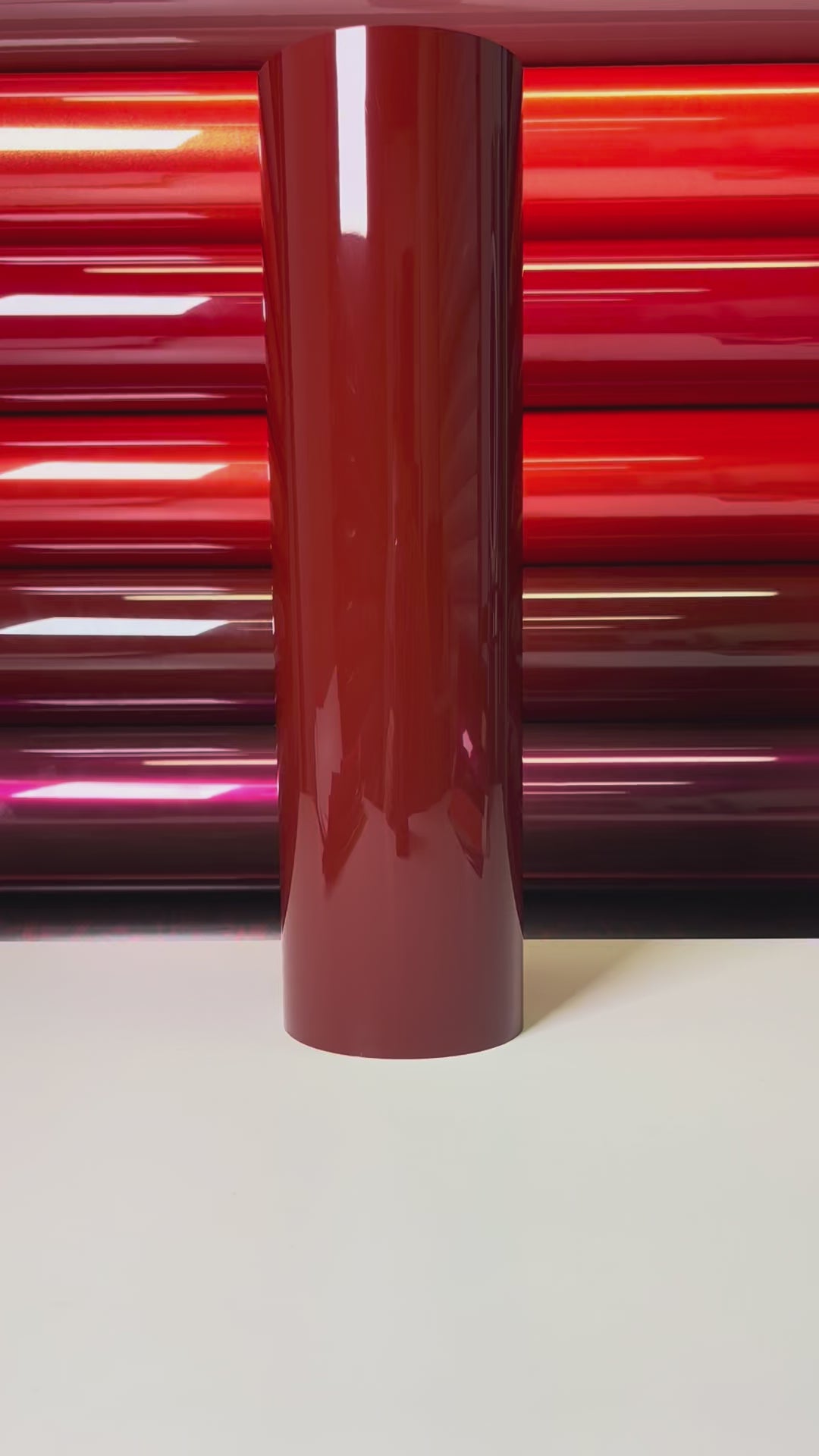 Load video: Crystal Melbourne Red Vinyl Wrap