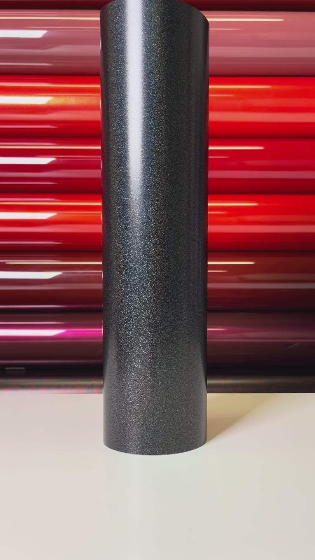 Load video: Matte Holographic Black Vinyl Wrap