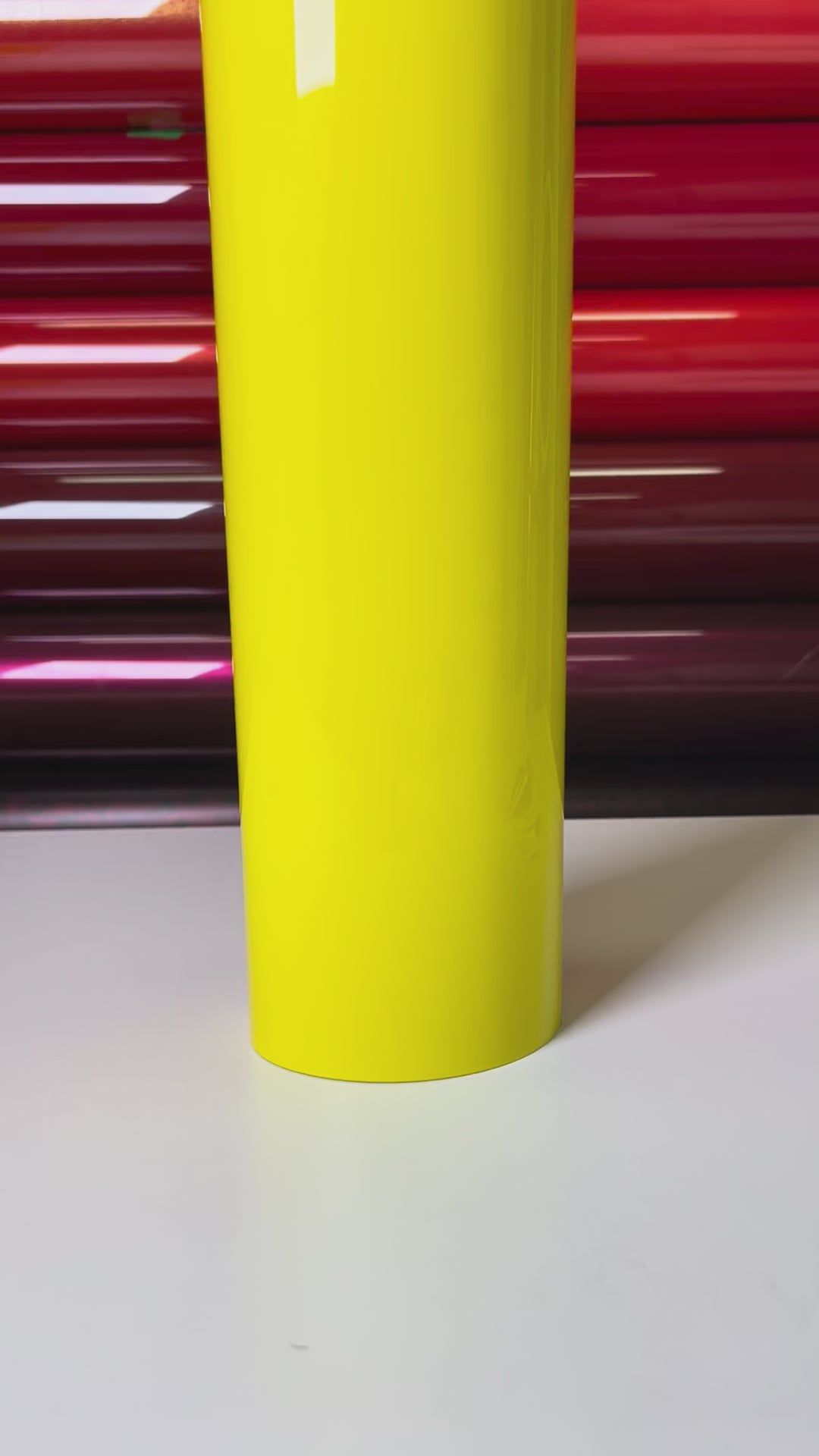 Load video: Crystal Corn Yellow Vinyl Wrap