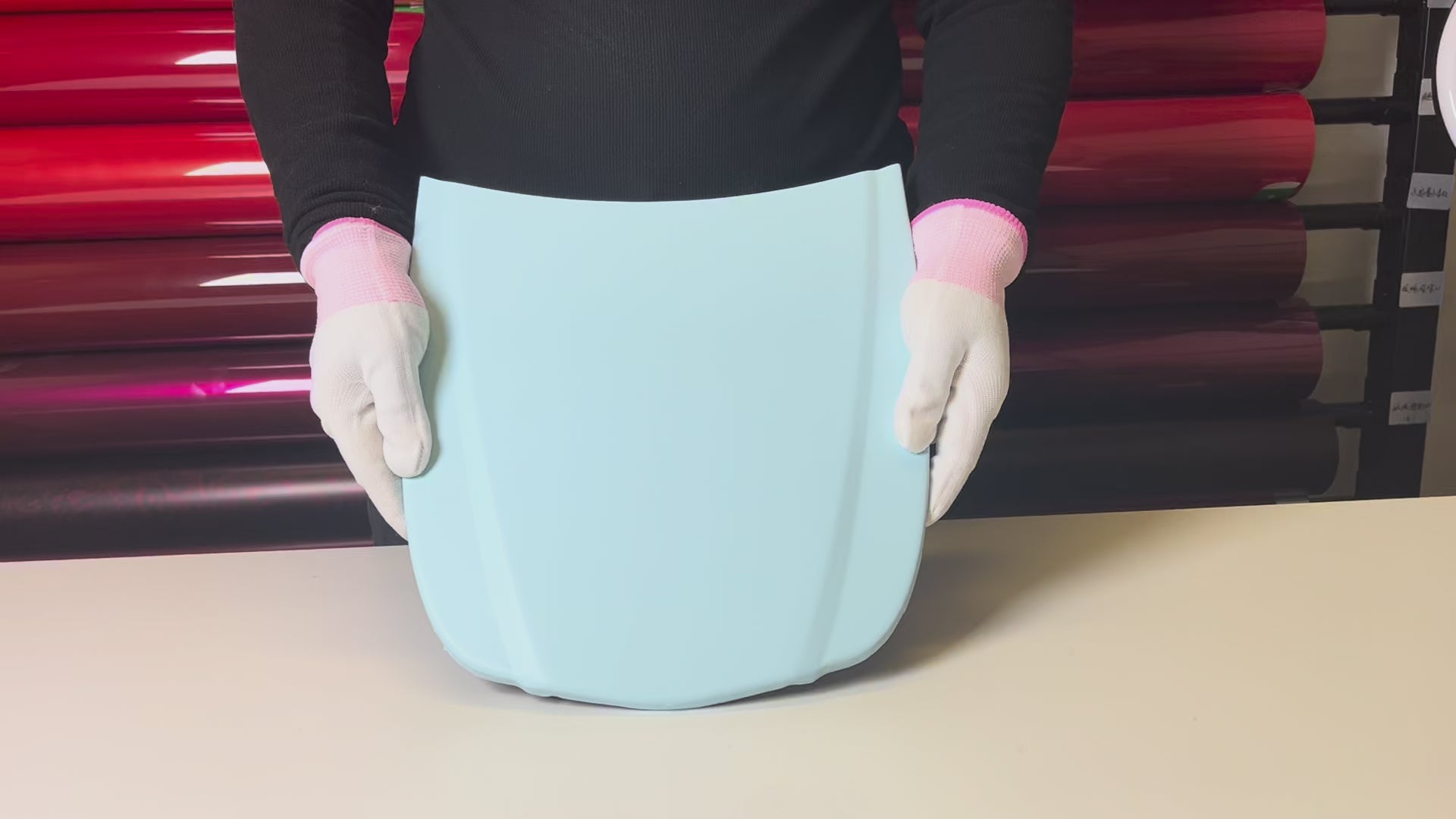 Load video: Satin Muriwai White Vinyl Wrap