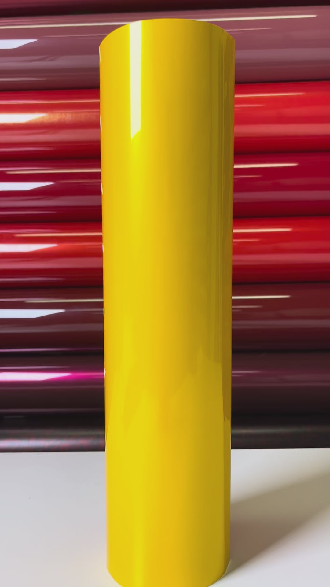 Load video: Ultra Bright Metallic Maple Yellow Vinyl Wrap