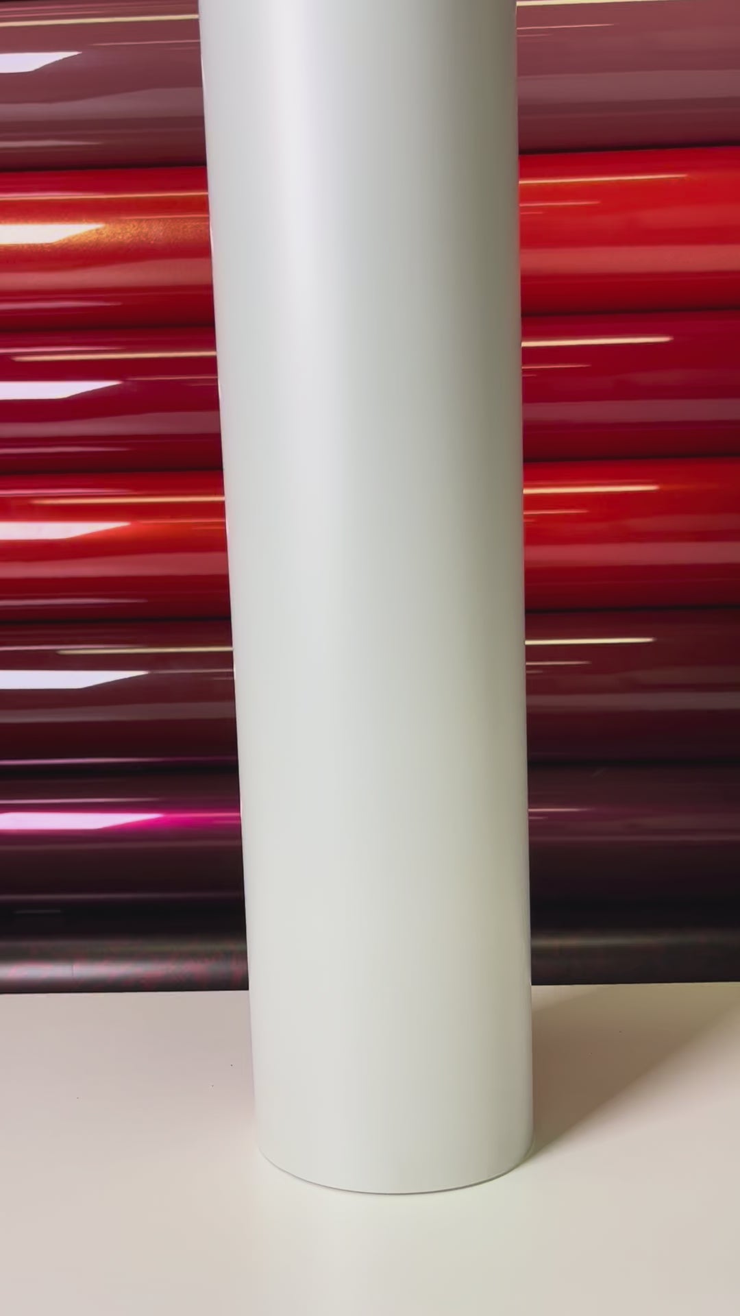 Load video: Ceramic White Vinyl Wrap