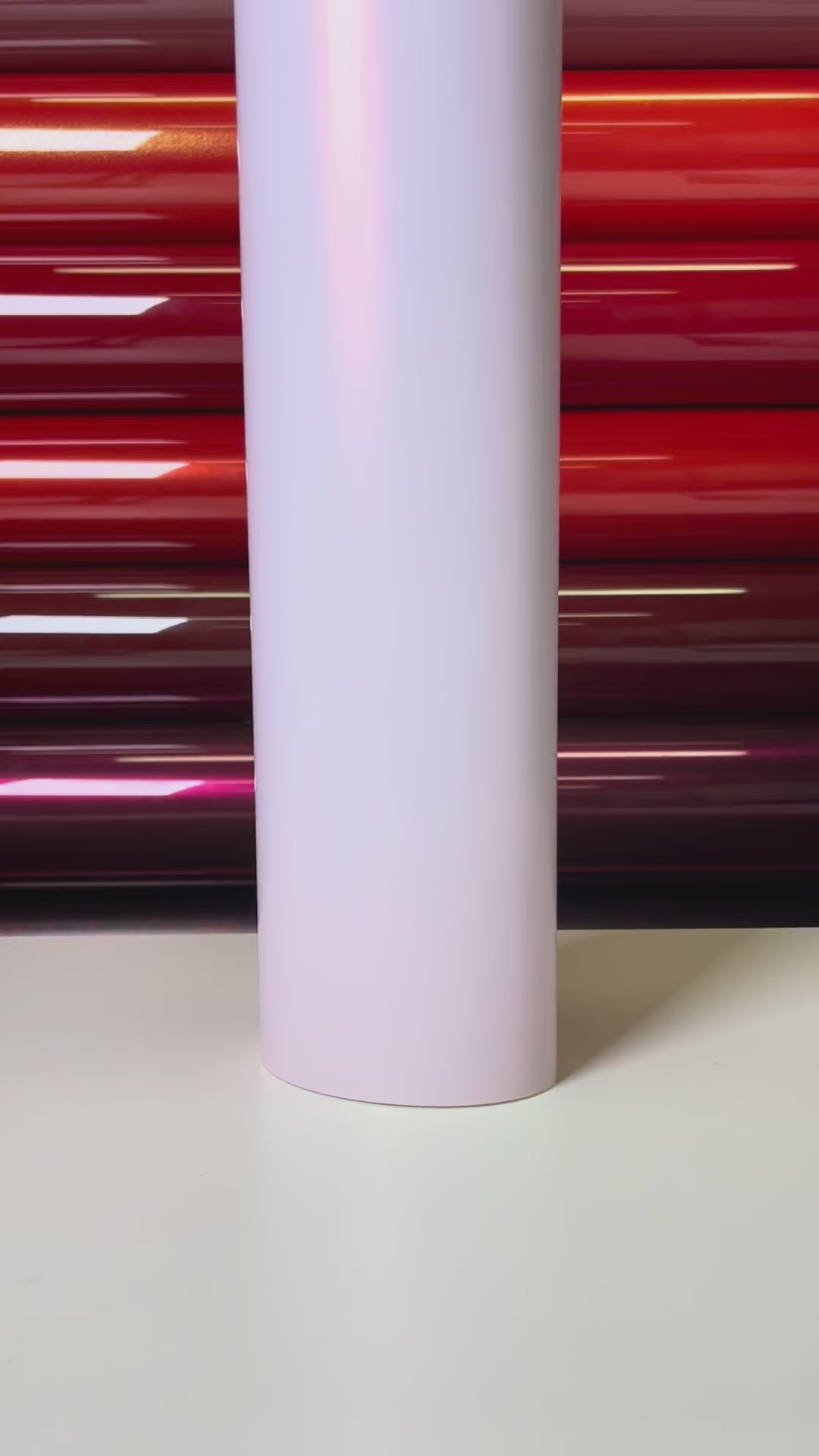 Load video: Diamond Lychee Pink Vinyl Wrap