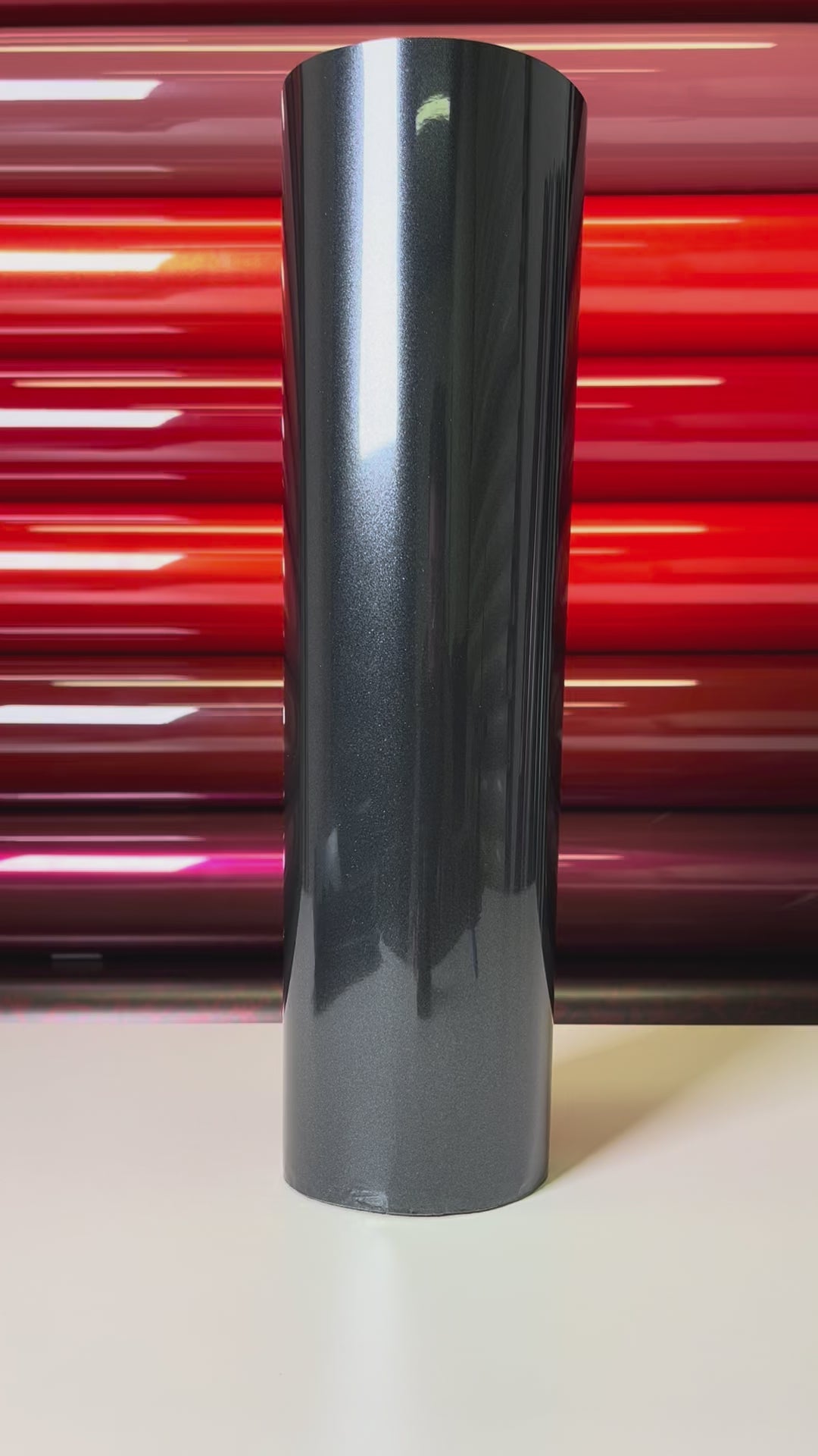 Load video: Charcoal Grey Vinyl Wrap