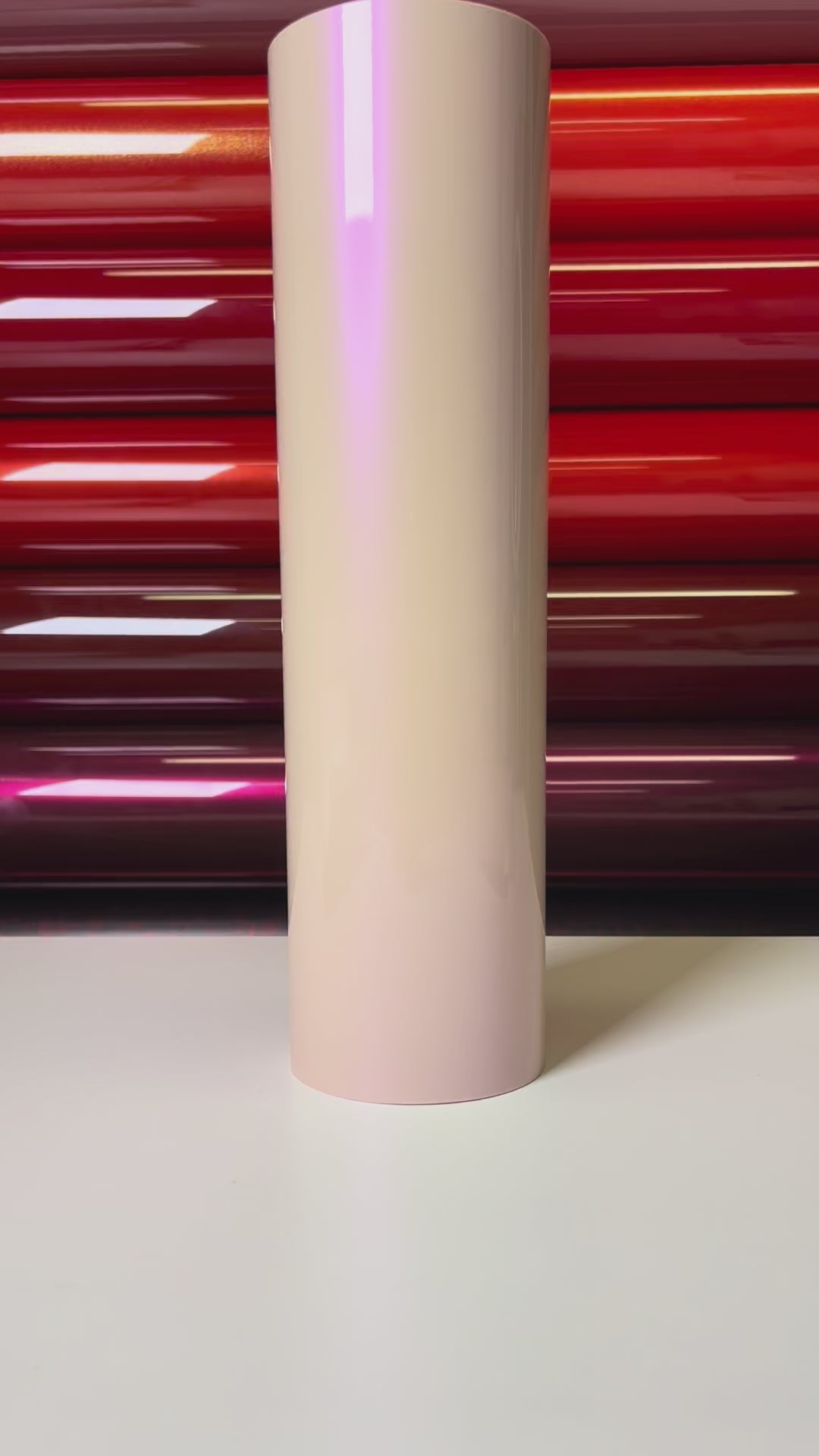 Load video: Dual Tone Candy Dream Pink Vinyl Wrap