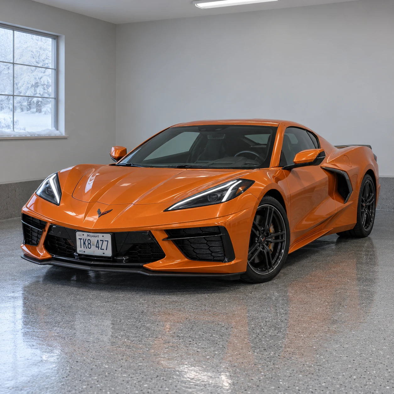 HIGHCOOL Pearl Racing Orange Color PPF — AI colour visualization